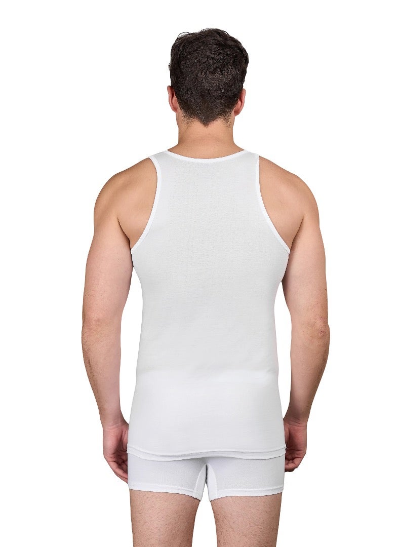 Dice® Men Cut Undershirt Bundle of 3 White (100% Cotton) - Image 3